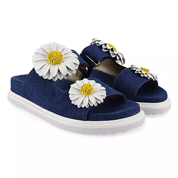 Sophia Webster Margarita Denim Flower Sandals